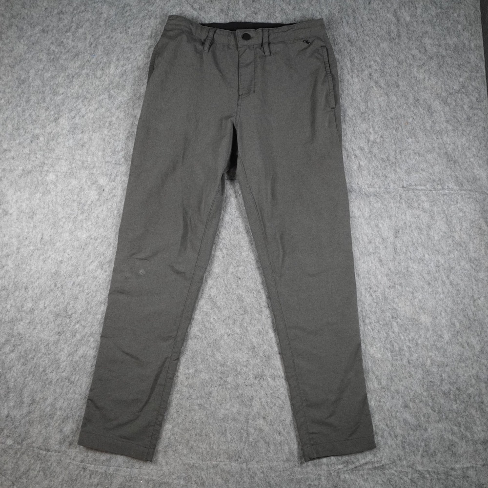 Zella Pant Mens 30 Grey Stretch Performance Straight Leg Trousers Chino